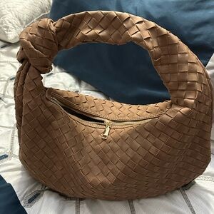 Urban Expressions Tan Woven Hobo Bag